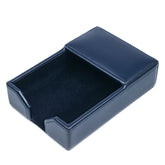 Navy Blue Bonded Leather Memo Holder